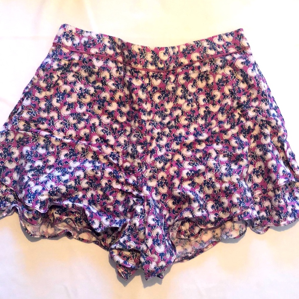 Anthropologie Floral Shorts